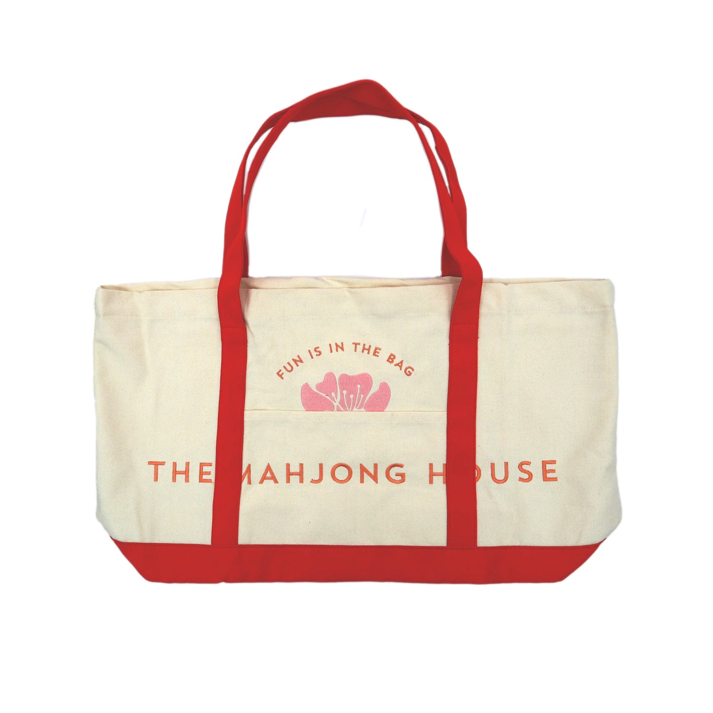 Canvas Carry-All Mahjong Tote