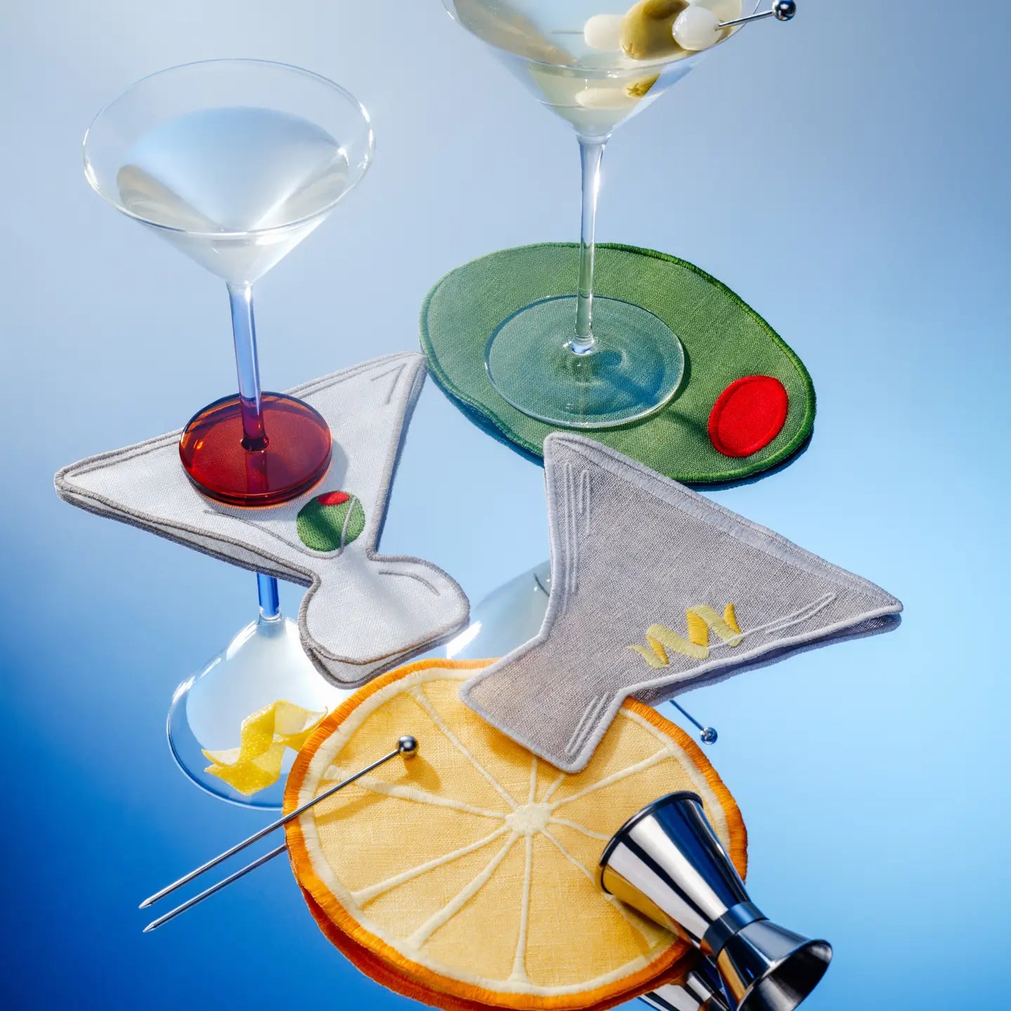 Martini Cocktail Napkins- Set of 4