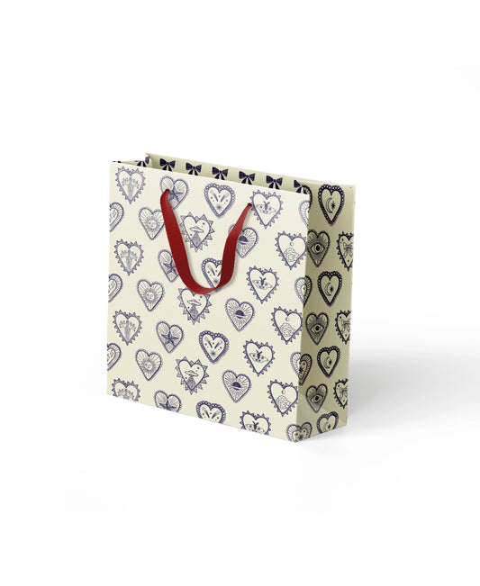 Small Gift Bag- Heart Charms