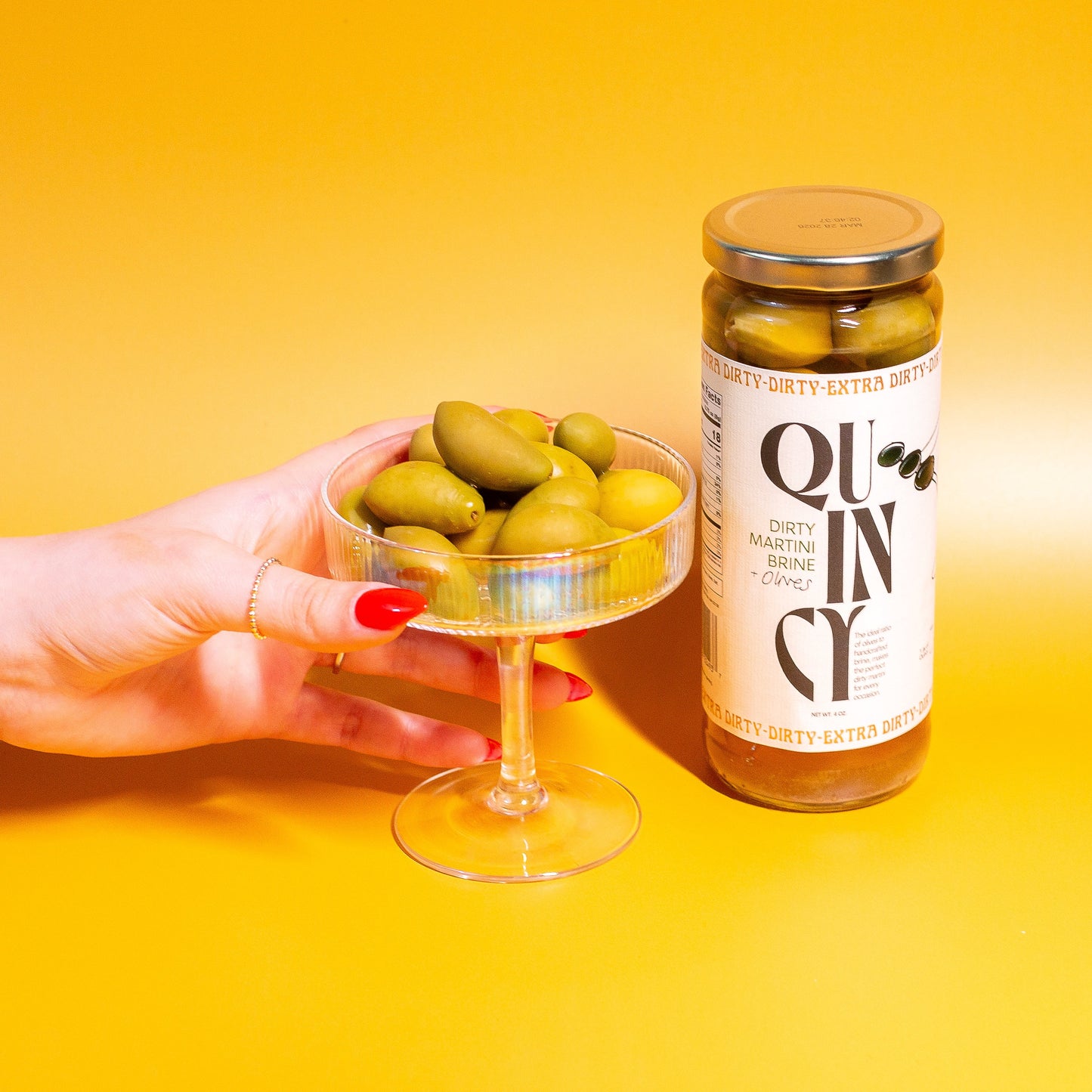 Quincy Jar (Olives and Martini Brine)