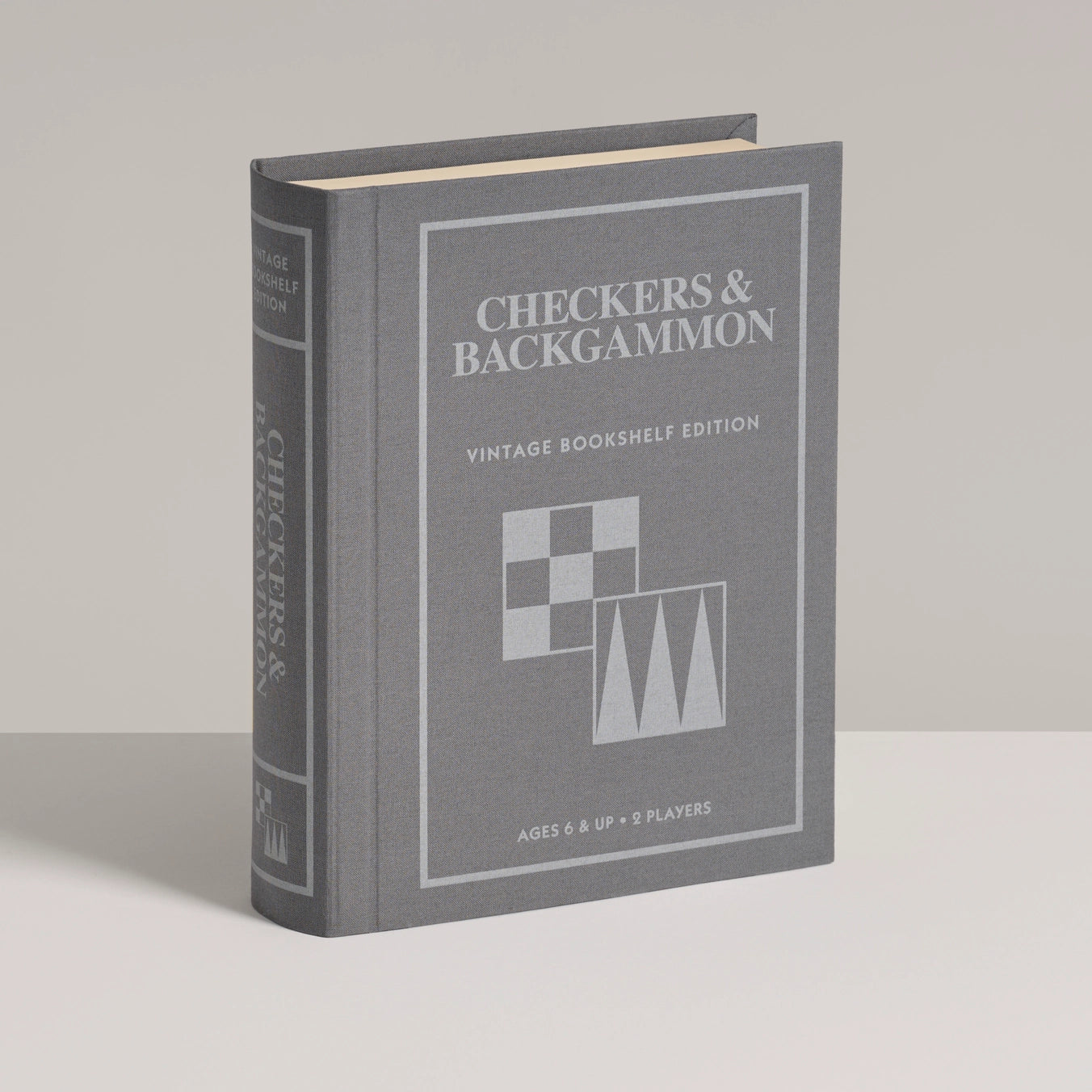 Checkers & Backgammon Vintage Bookshelf Edition
