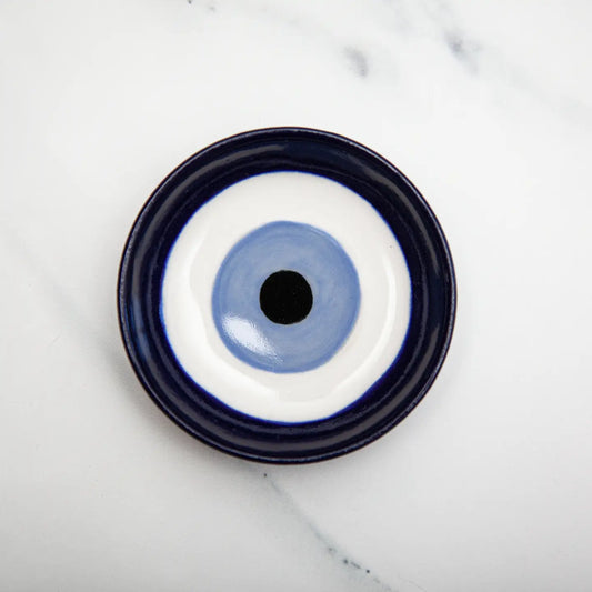 Ceramic Glazed Ring Dishes, Nazars / Evil Eyes