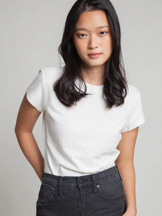 Embroidered ACK Tee- White